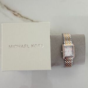 Michael Kors Rose Gold, Gold, and Silver Watch